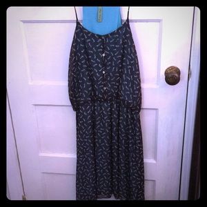 Blue dress with wiener dogs